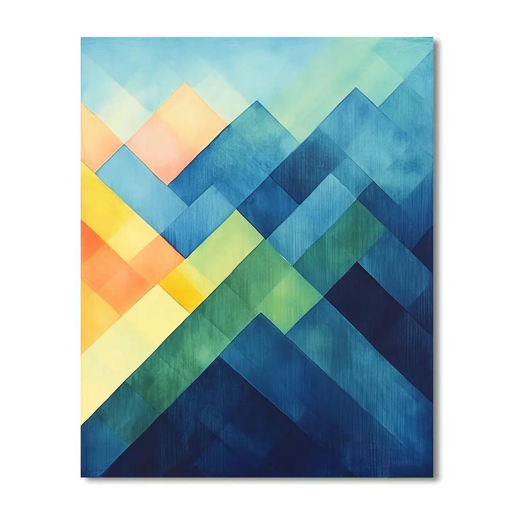 Paul Klee Inspired Aurora Tesselation Dream Paint by numbers kits