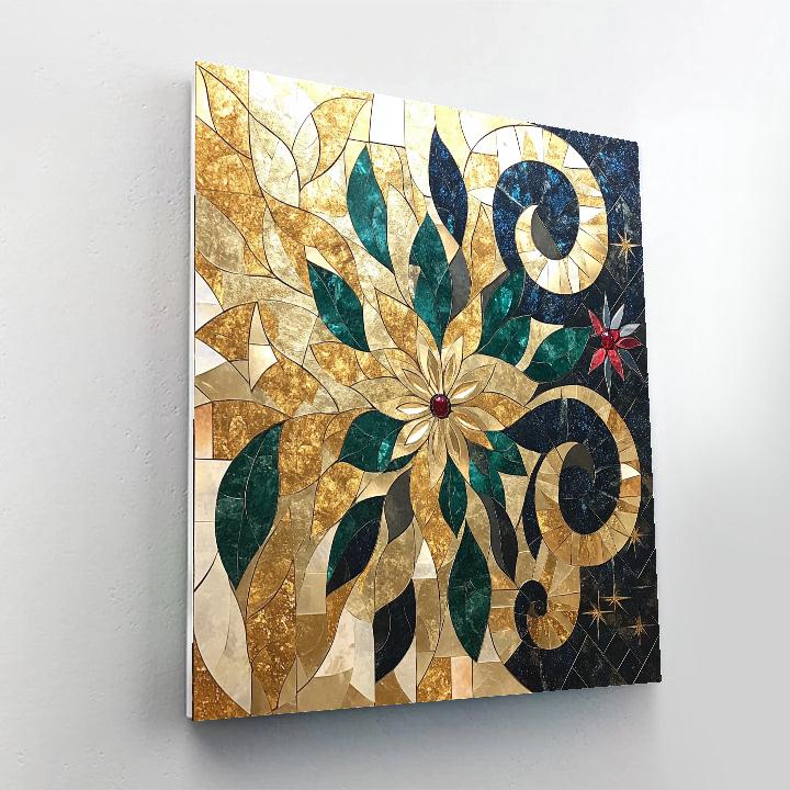Gustav Klimt Inspired Aurora Mosaic Canopy painting number kit