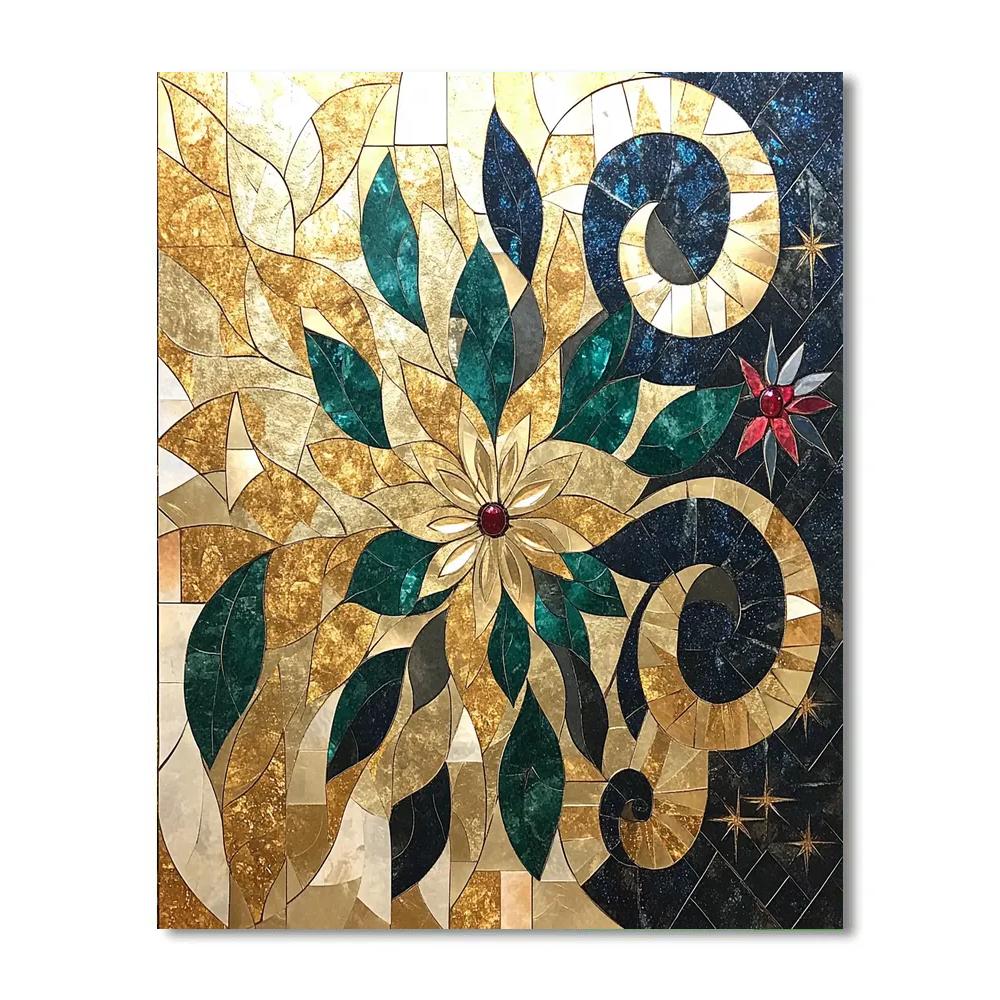 Gustav Klimt Inspired Aurora Mosaic Canopy painting number kit