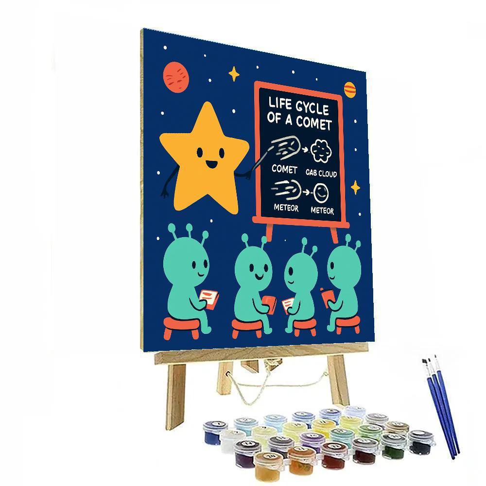 Comet Classroom With The Star Teacher paint by number