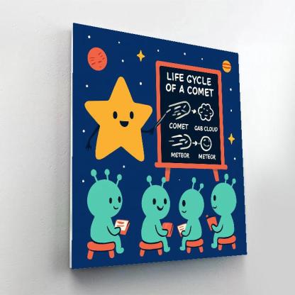 Comet Classroom With The Star Teacher paint by number