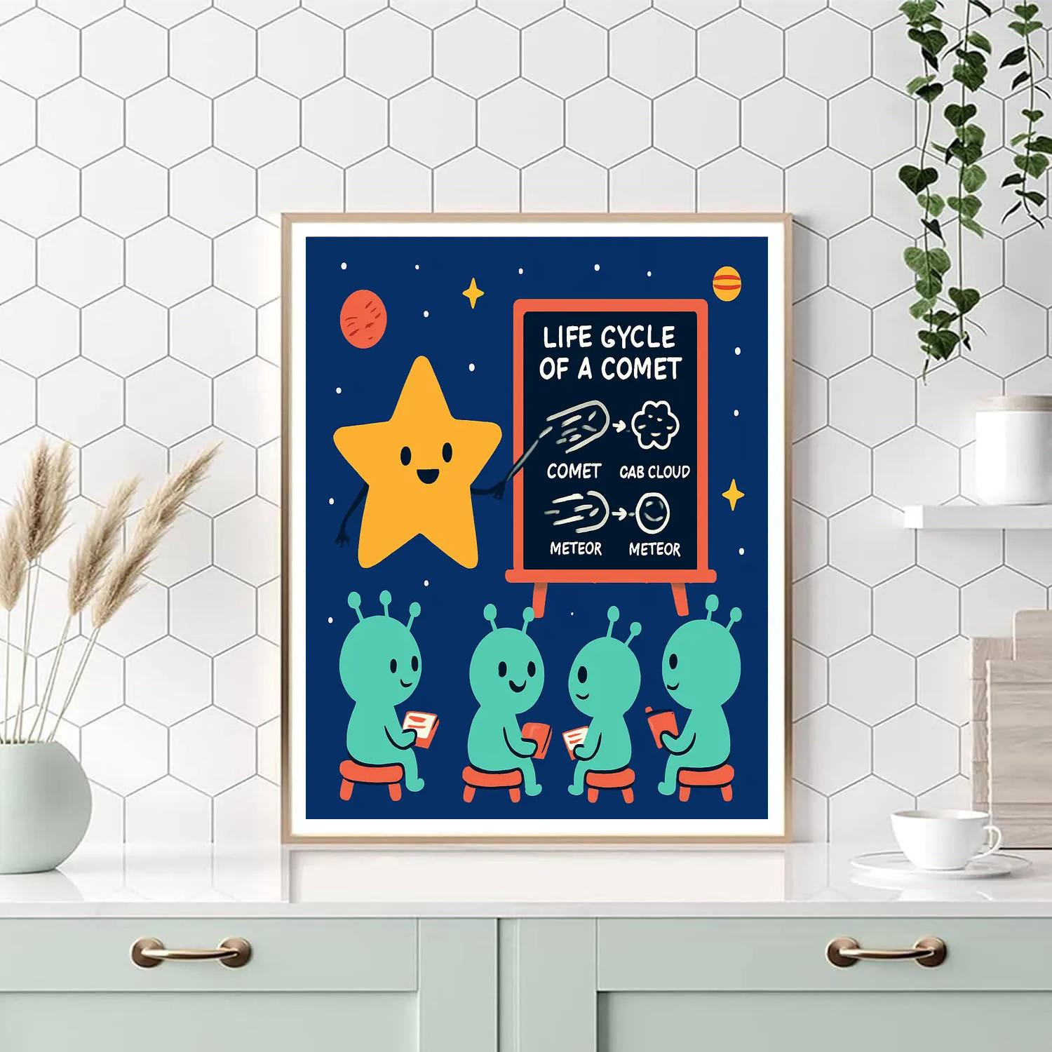 Comet Classroom With The Star Teacher paint by number