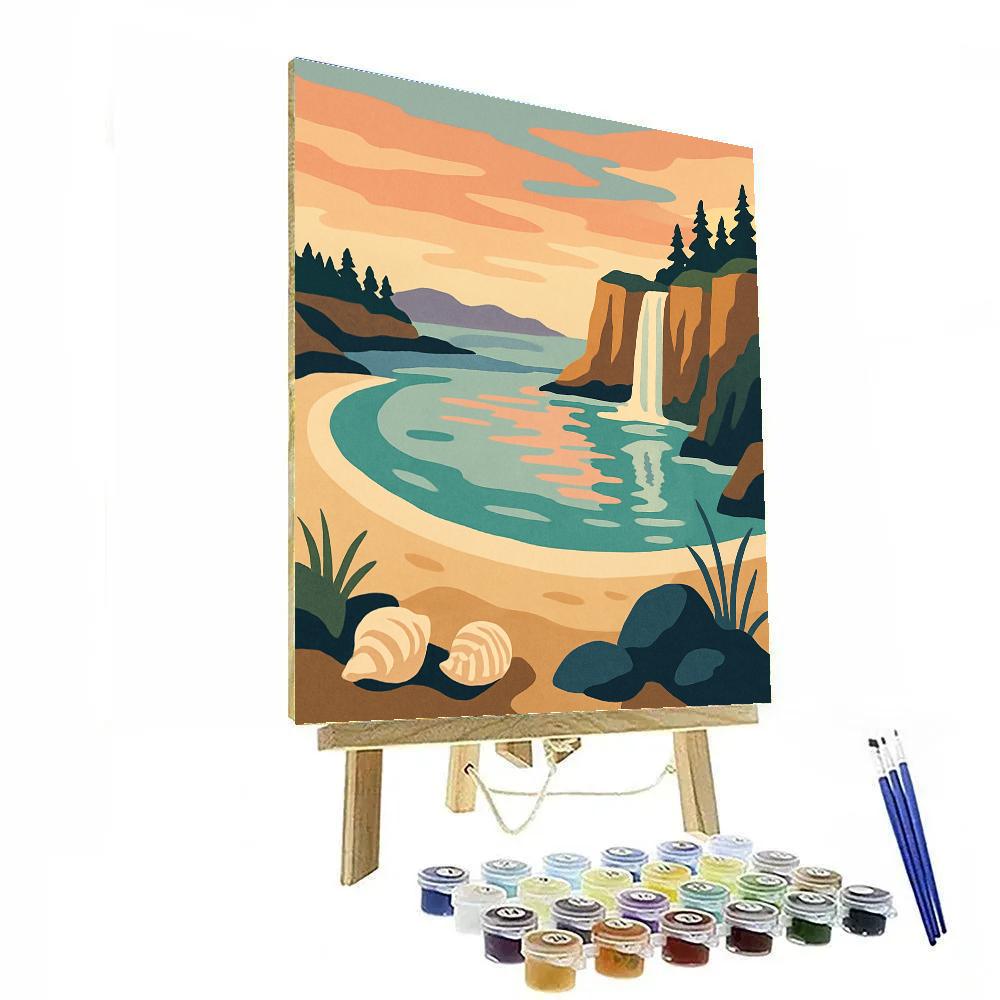 Tideglass Inlet Landscape Paint by numbers art