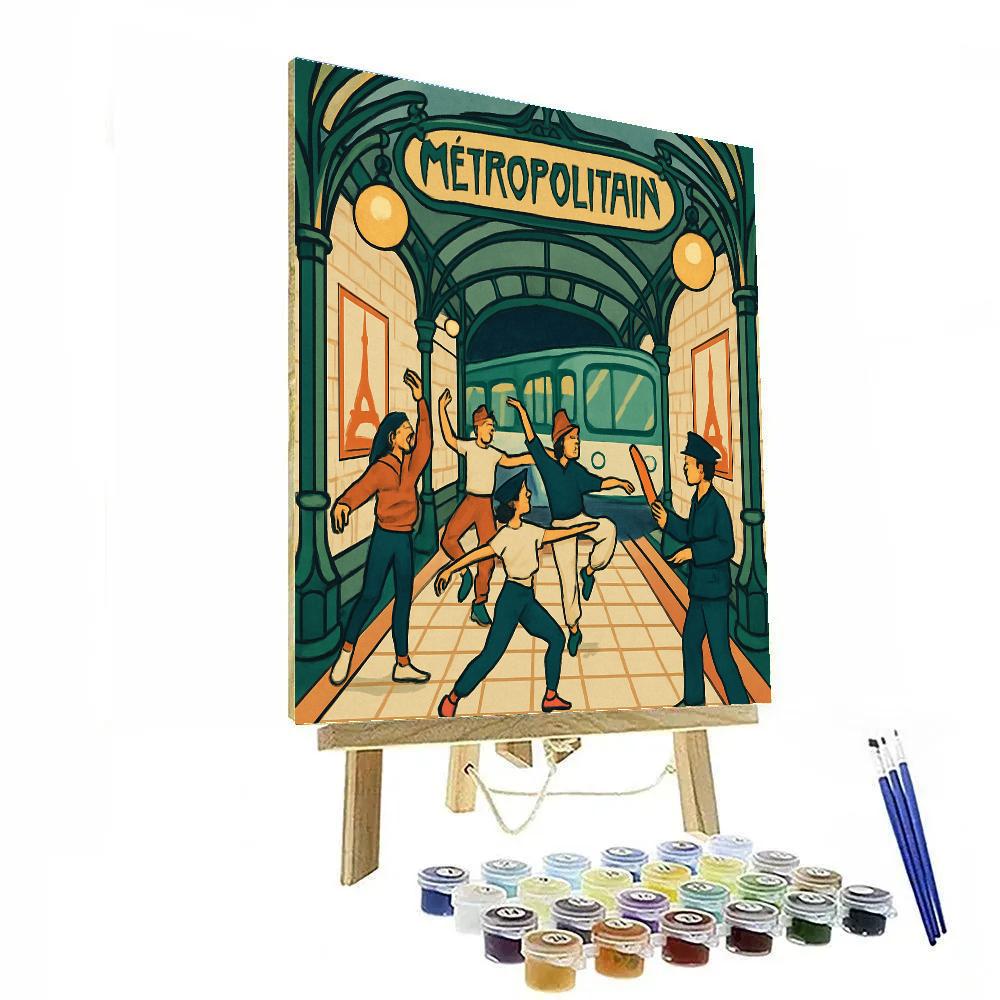 Paris Phantom Metro Ballet paint by color