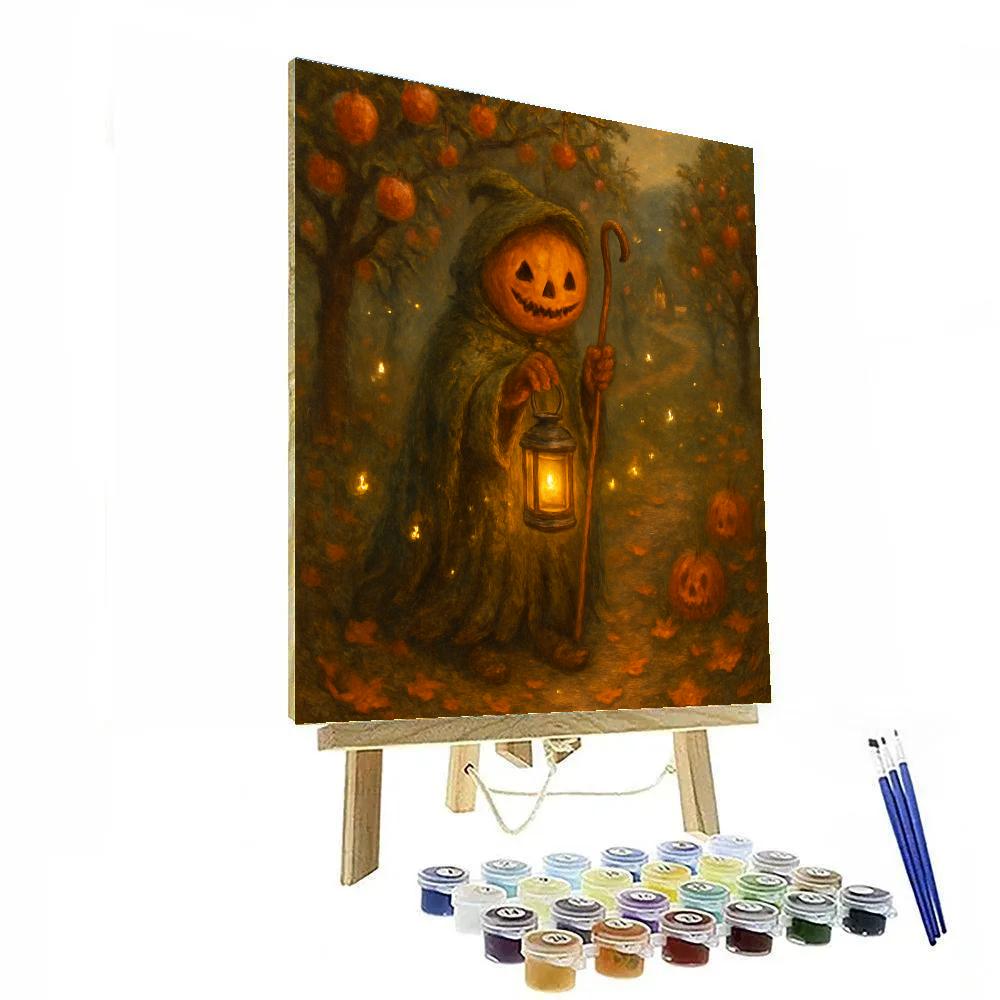Lantern Shepherd Of The Amber Orchard Paint by numbers kits