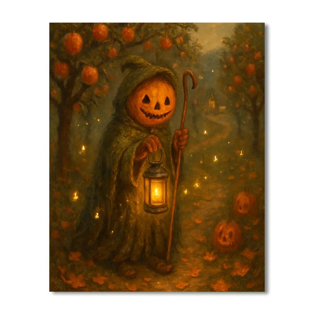 Lantern Shepherd Of The Amber Orchard Paint by numbers kits