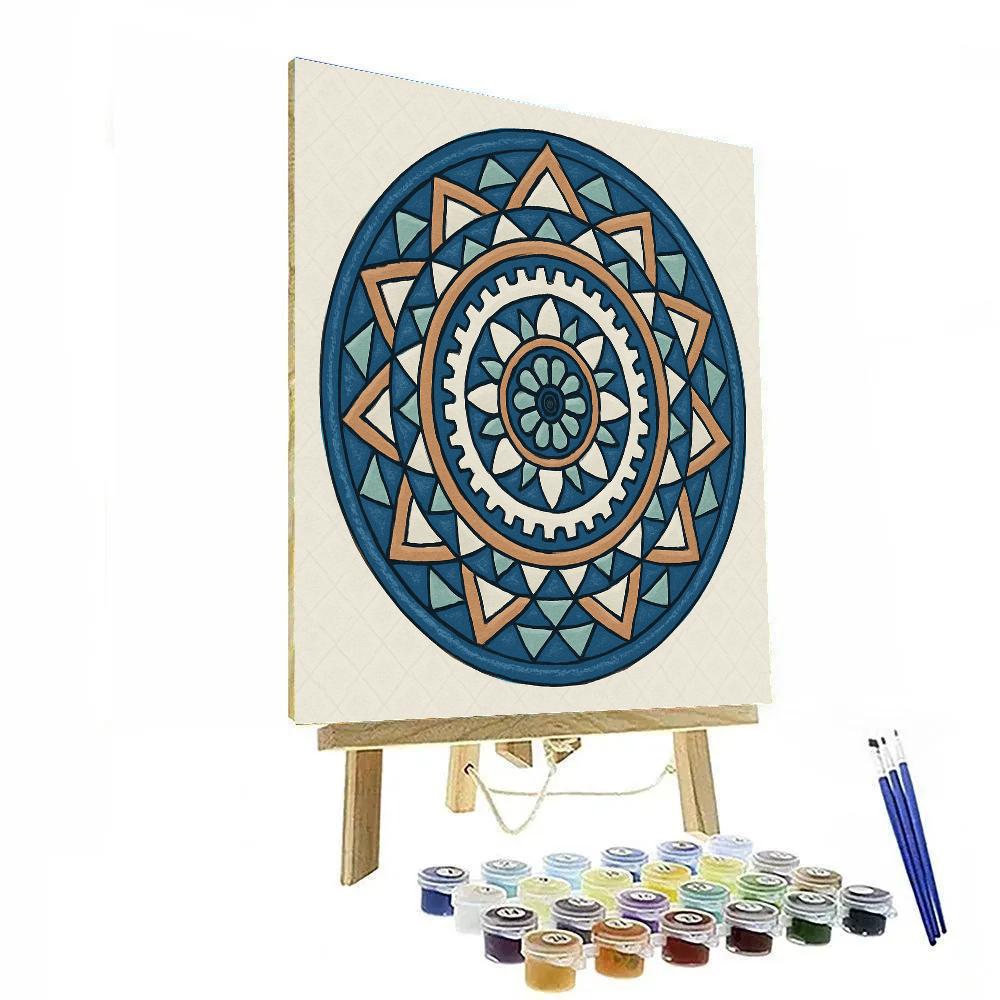 Clockwork Cathedral Mandala Numbered painting kits
