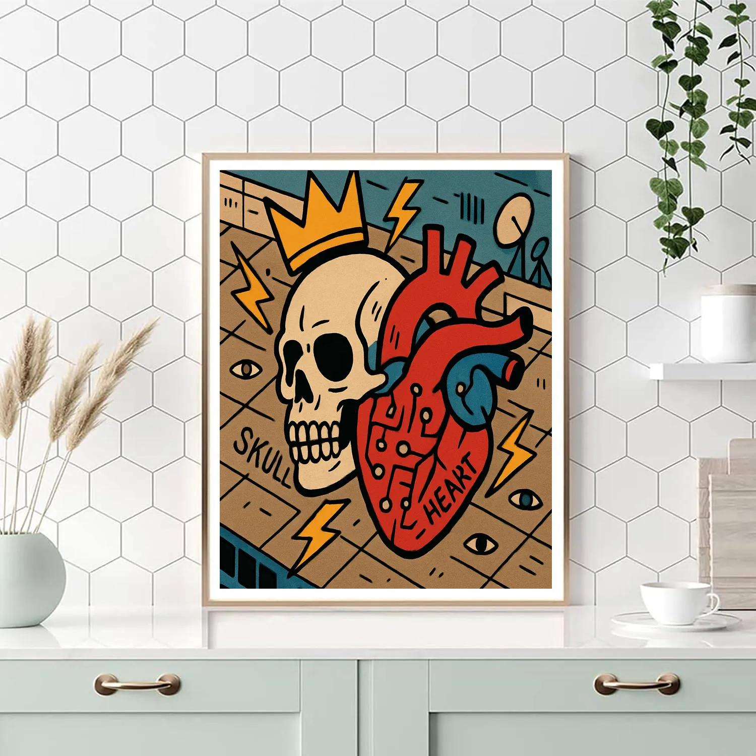 Crown Circuit Basquiat Crafted paint by number