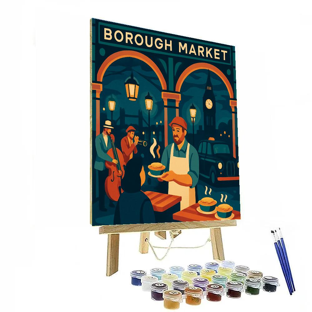 Midnight Market Lanterns In London Paint by numbers art