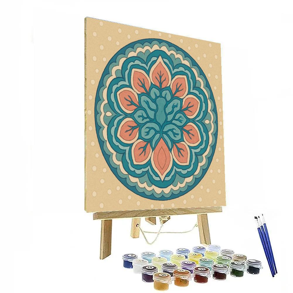 River Delta Dream In Mandala Painting by numbers kit
