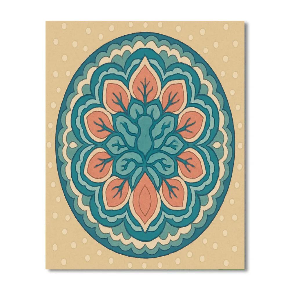 River Delta Dream In Mandala Painting by numbers kit