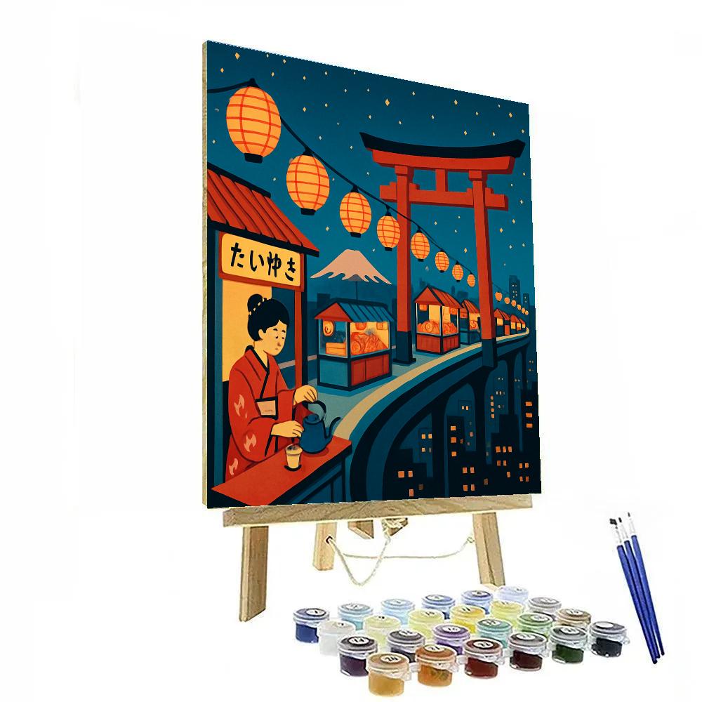 Skyrail Market Japan Nights Numbered painting kits