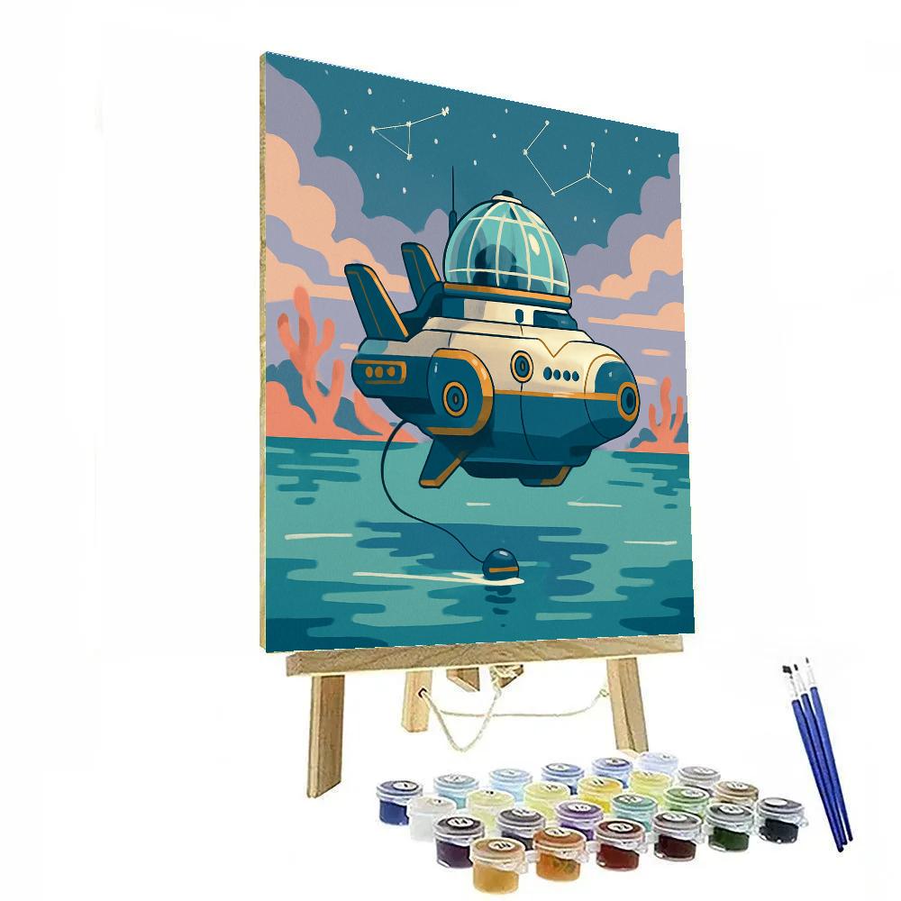 Skyreef Observatory Ship Number painting