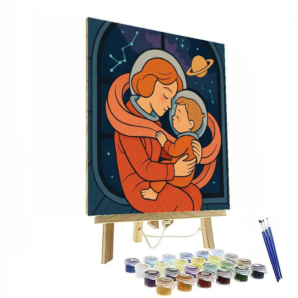 Orbit Lullaby Mother Number painting