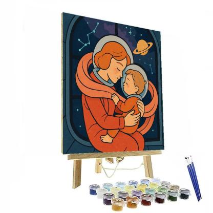 Orbit Lullaby Mother Number painting