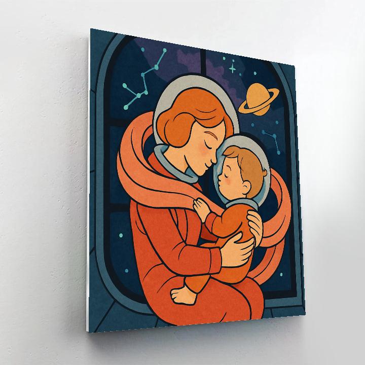 Orbit Lullaby Mother Number painting