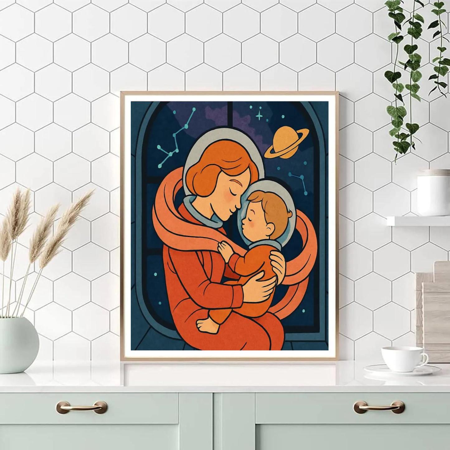 Orbit Lullaby Mother Number painting