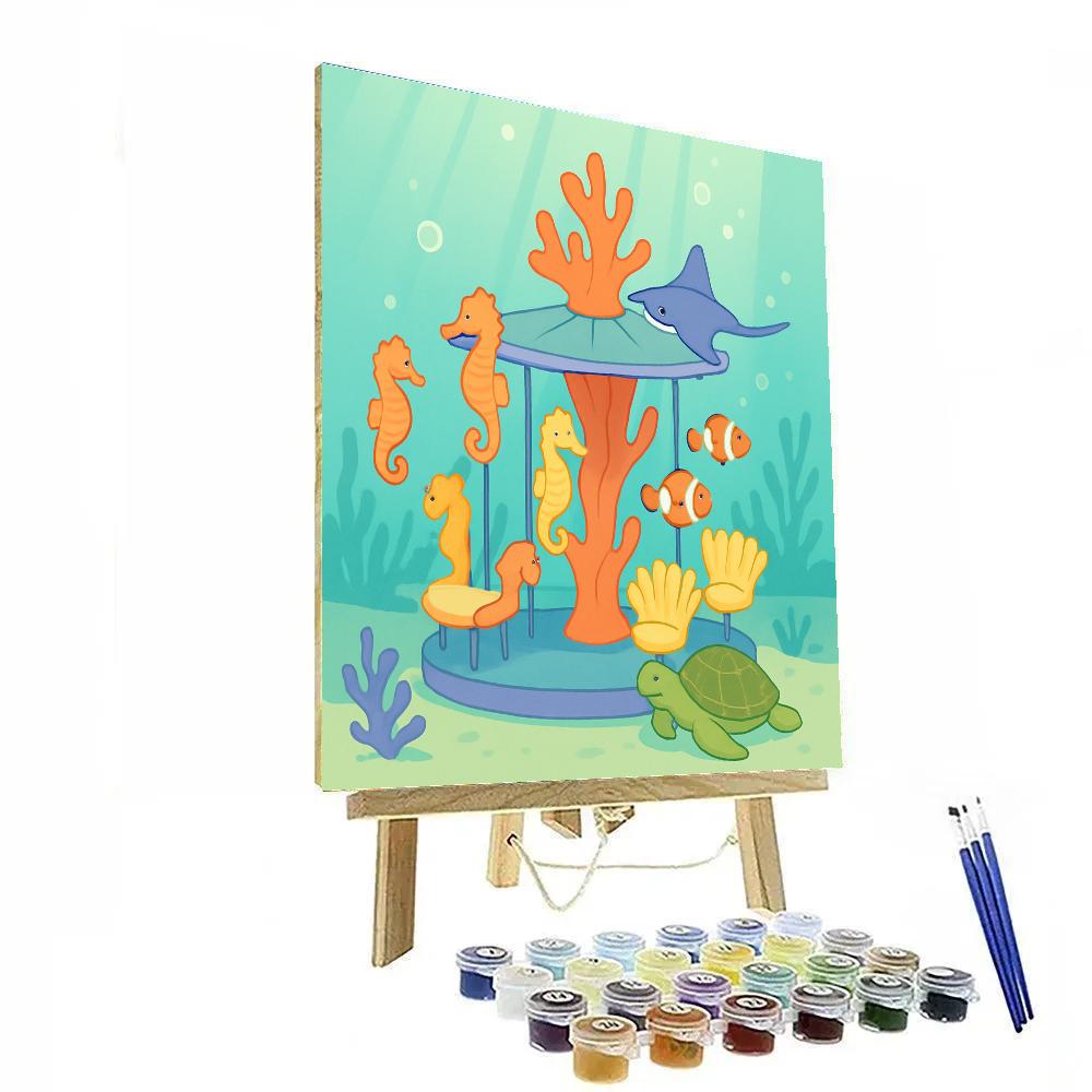 Ocean Crafted Reef Carousel DIY paint by numbers