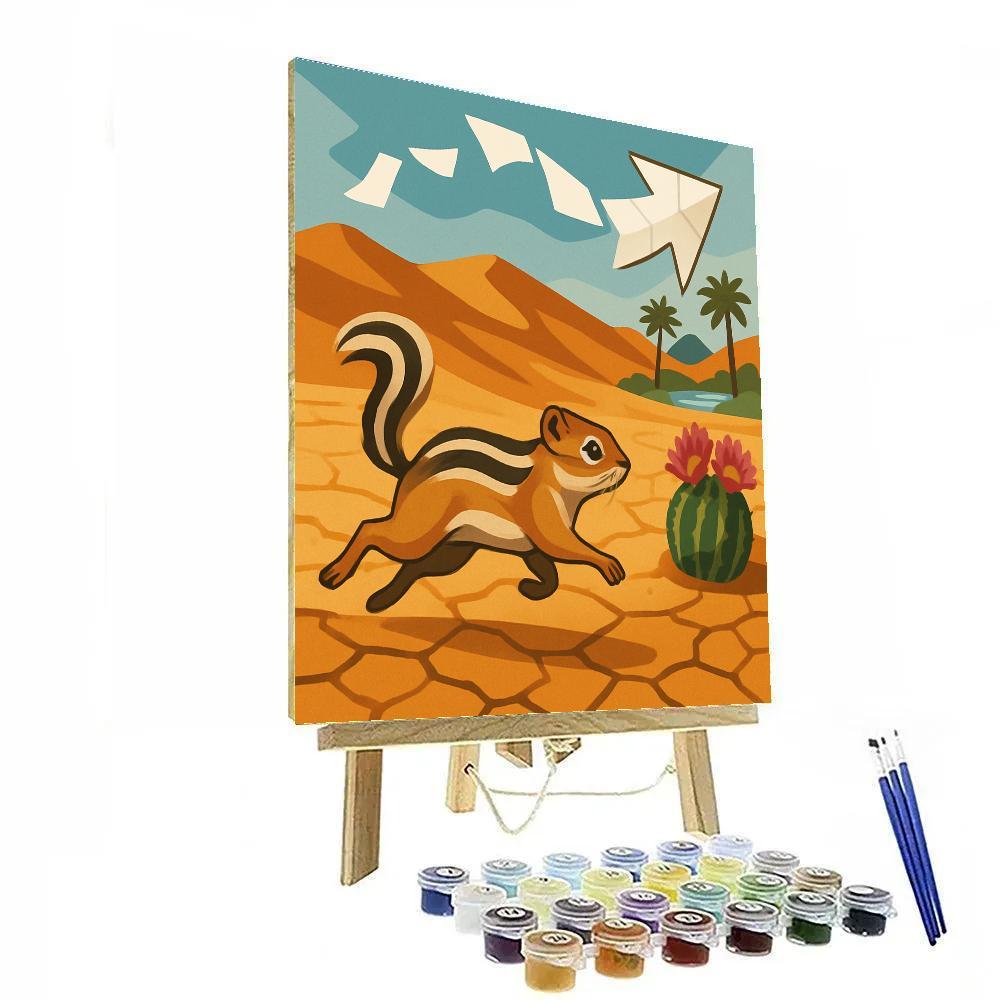 Oasis Map In The Desert painting number kit
