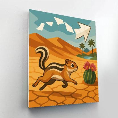 Oasis Map In The Desert painting number kit