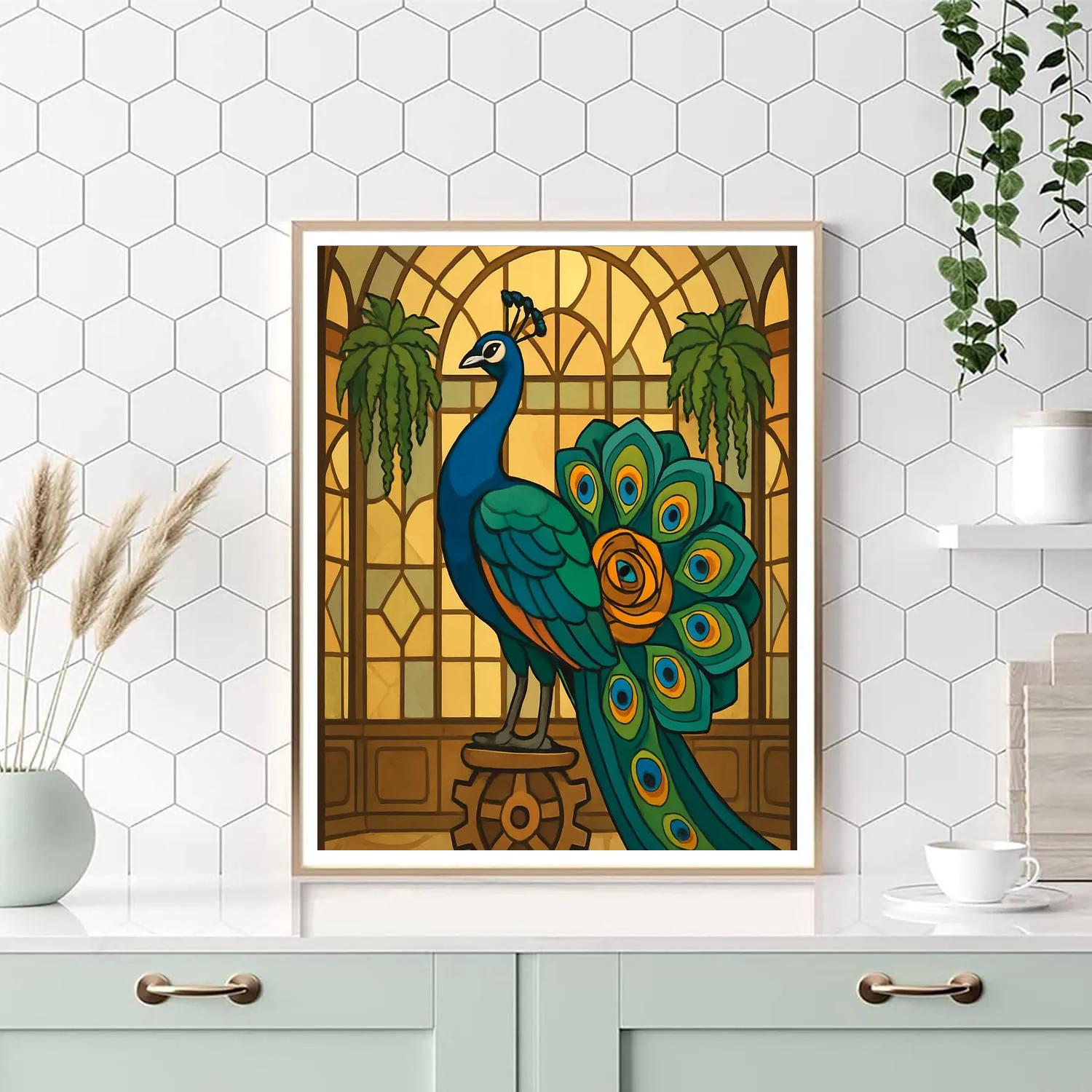 Clockwork Conservatory Peacock Paint by numbers kits