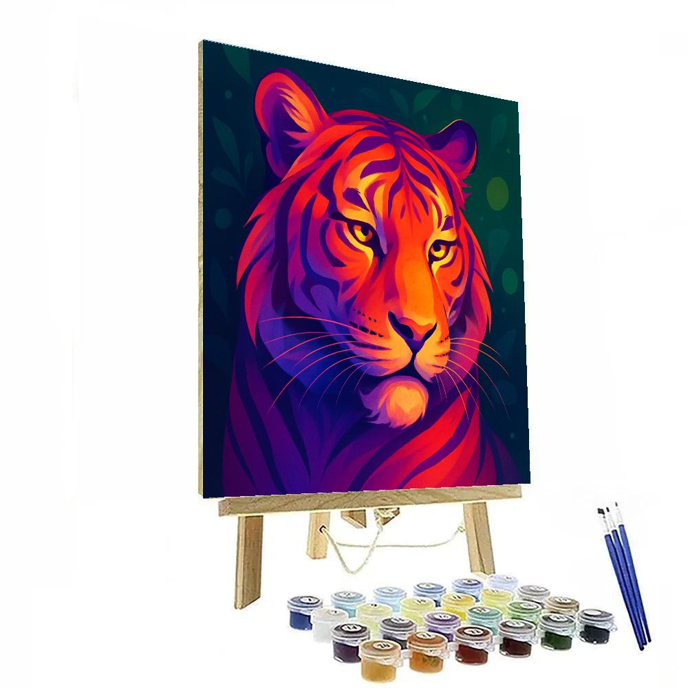 Prismatic Jungle Tiger Reverie Number painting