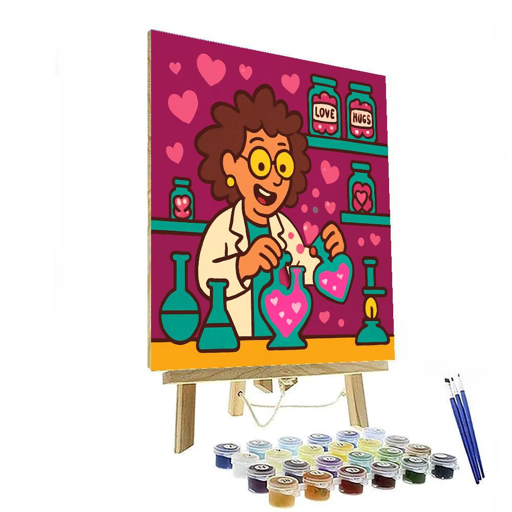 Candy Laboratory Of Valentines Day Chemistry Number painting