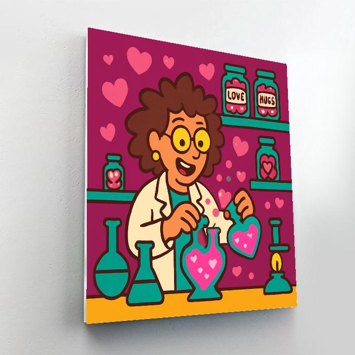 Candy Laboratory Of Valentines Day Chemistry Number painting
