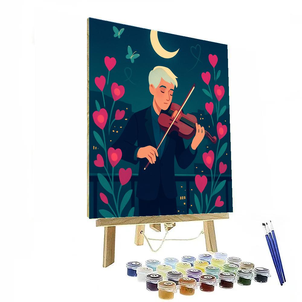 Moon Garden Serenade Valentines Day Edition paint by number