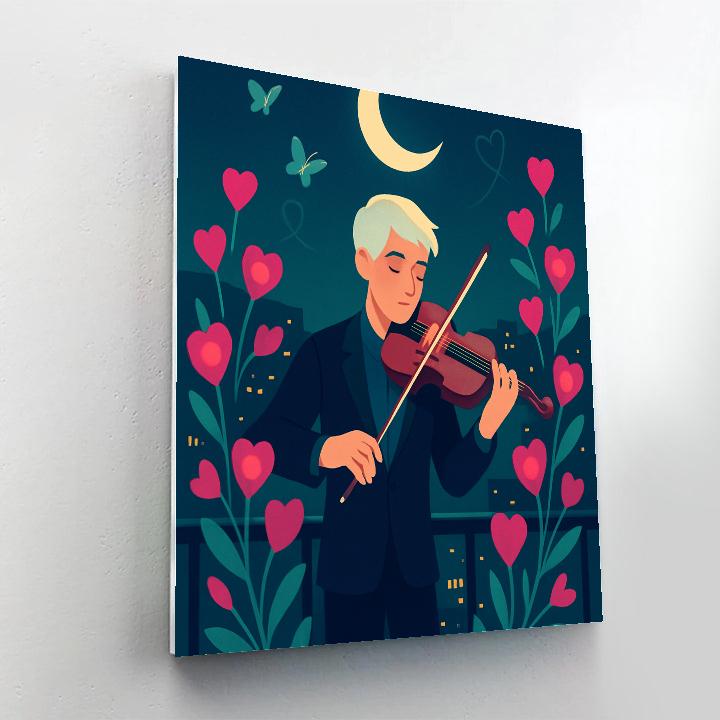 Moon Garden Serenade Valentines Day Edition paint by number