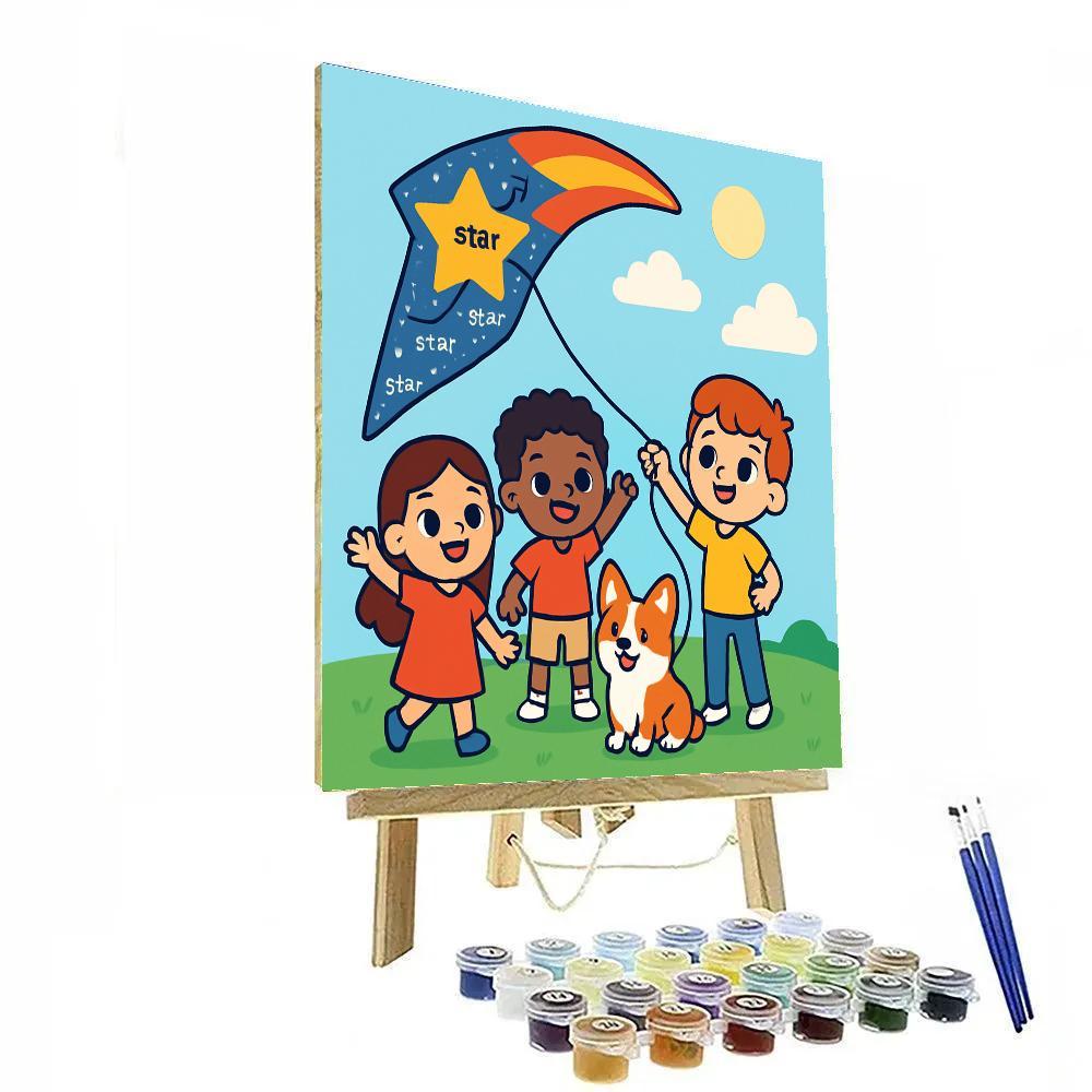 Comet Kite Club Paint by numbers art