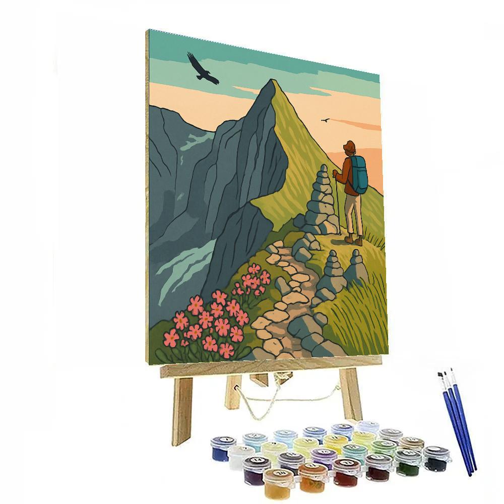 Windharp Ridge In Mountain Light painting number kit