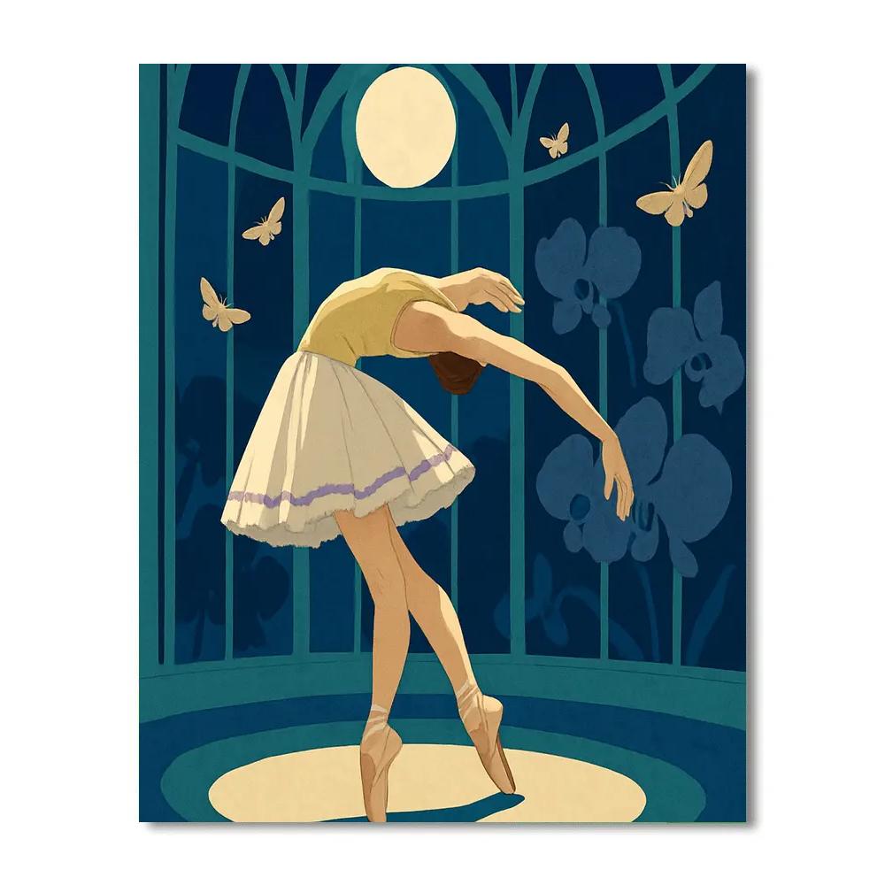 Ballet Glasshouse Nocturne Paint by numbers art