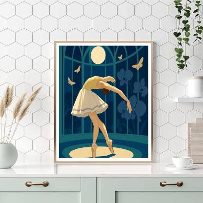 Ballet Glasshouse Nocturne Paint by numbers art