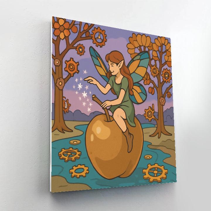 Clockwork Orchard Fairy painting number kit