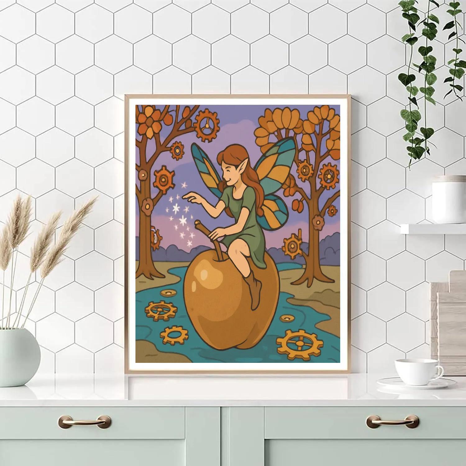 Clockwork Orchard Fairy painting number kit