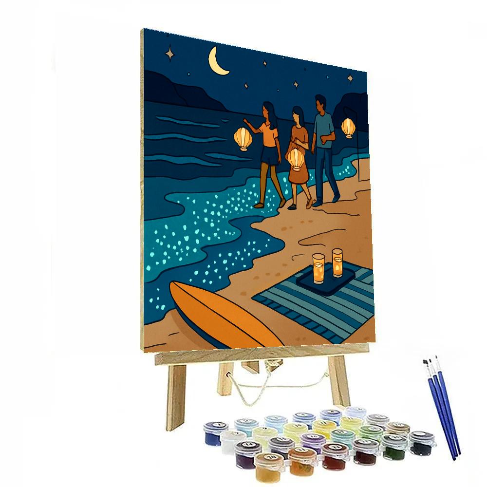 Beach-Lantern Reef Parade Painting by numbers kit