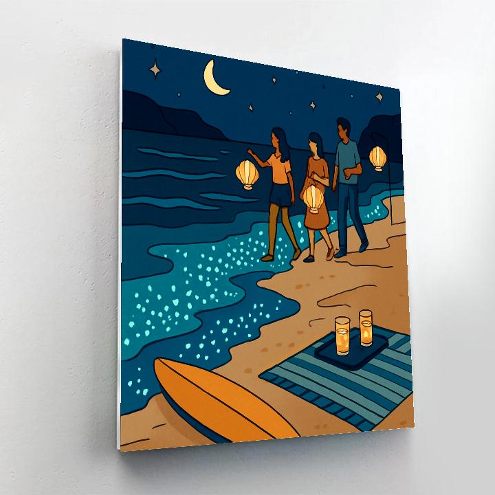 Beach-Lantern Reef Parade Painting by numbers kit