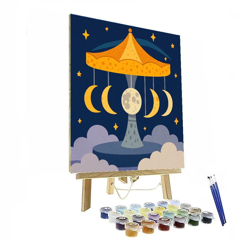 Moonwoven Carousel Of Phases Paint by numbers kits
