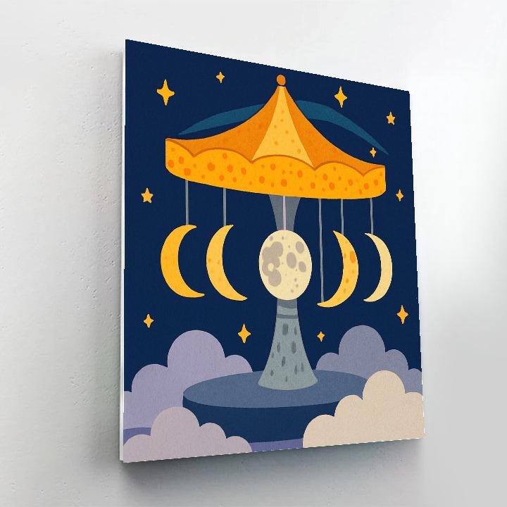 Moonwoven Carousel Of Phases Paint by numbers kits