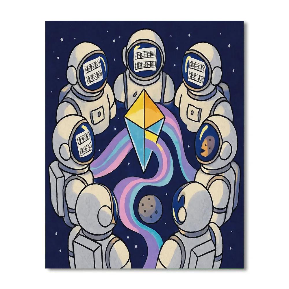 Music Prism Orbital Choir Paint by numbers art