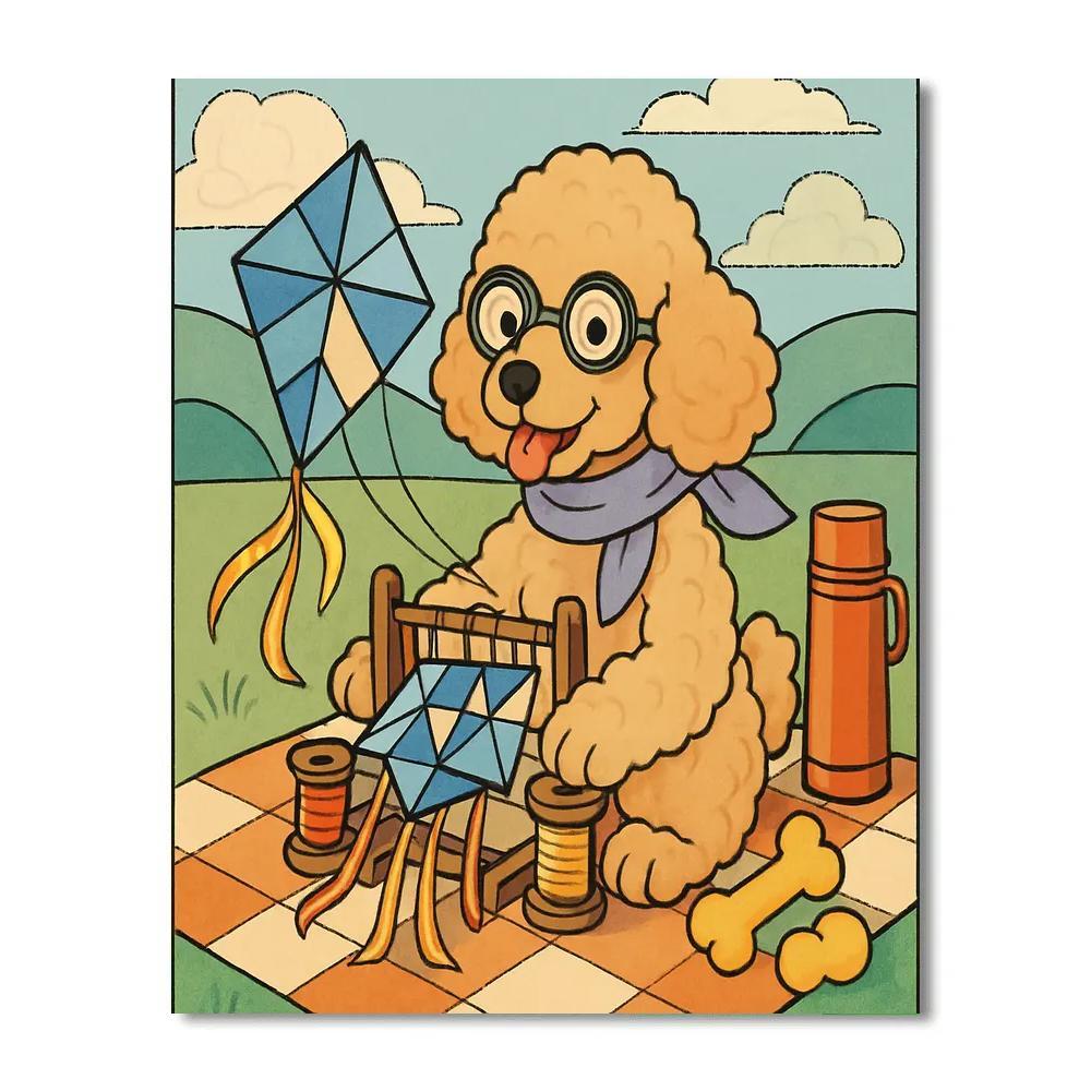 Sky Loom Picnic With Dog Paint by numbers kits