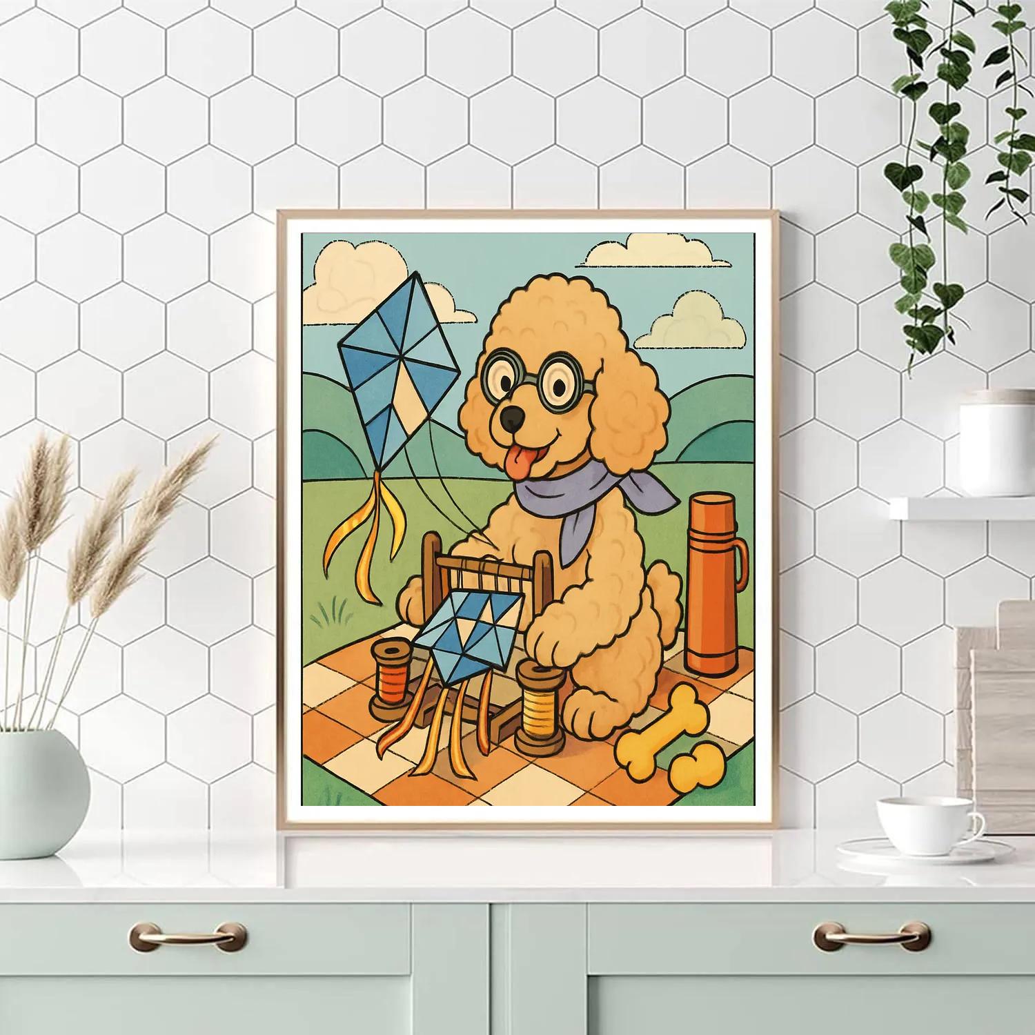 Sky Loom Picnic With Dog Paint by numbers kits