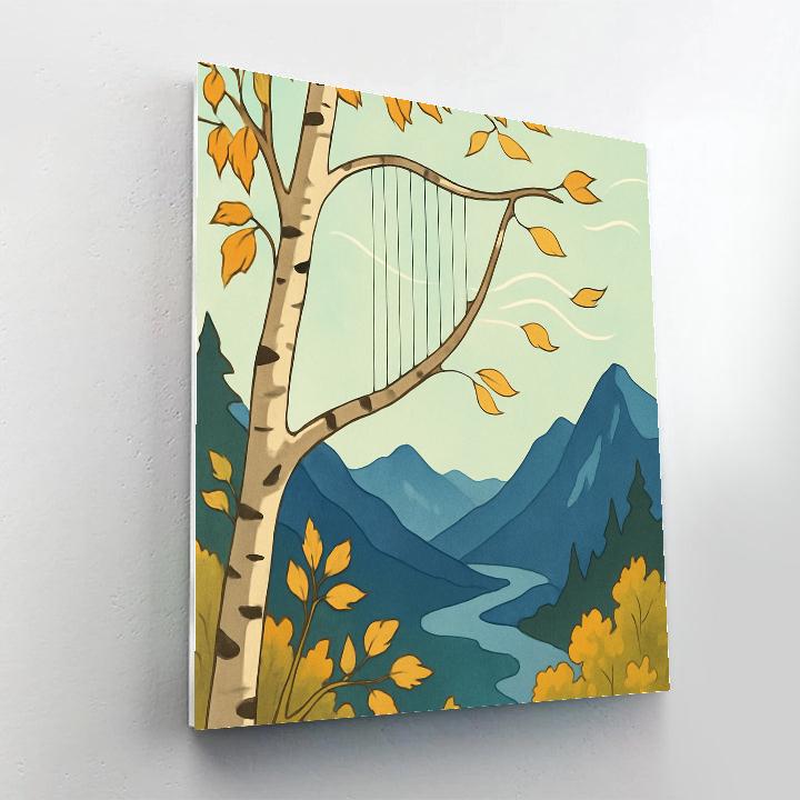 Wind Harp In The Canopy With Tree Paint by numbers art
