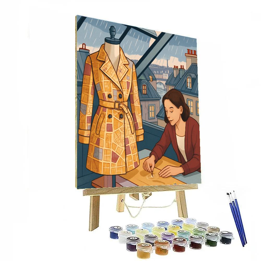 Rainy Rooftops In Paris Painting by numbers kit