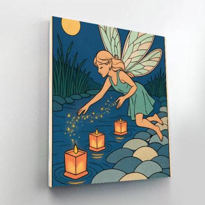 Riverstone Lanterns With Fairy Guide DIY paint by numbers