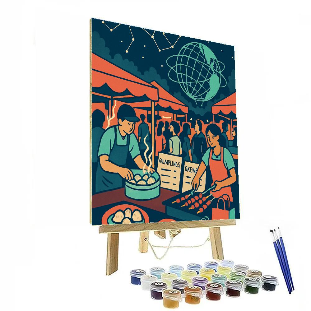 Night Market Constellations In New York DIY paint by numbers