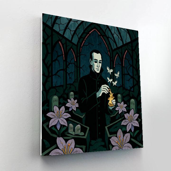 Casket Bloom Gothic Grade Conservatory DIY paint by numbers