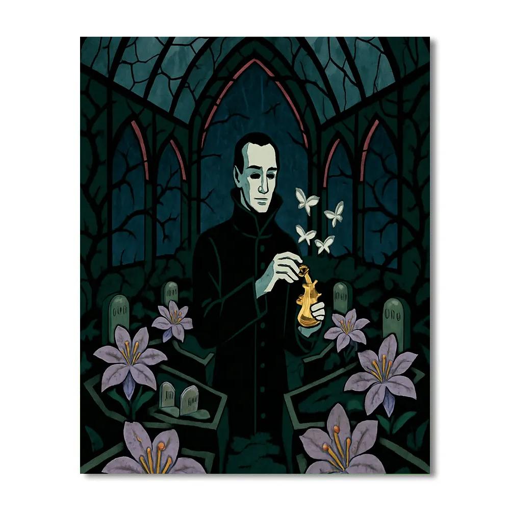 Casket Bloom Gothic Grade Conservatory DIY paint by numbers