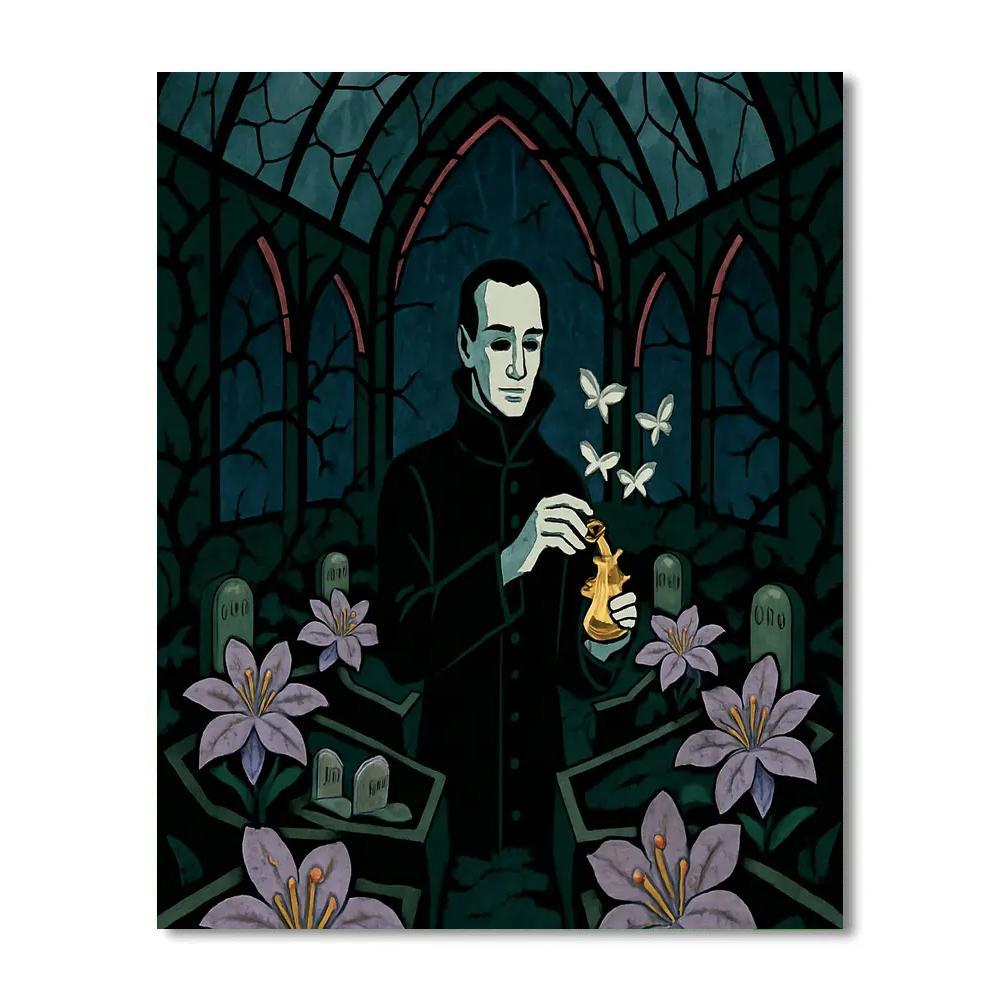 Casket Bloom Gothic Grade Conservatory DIY paint by numbers